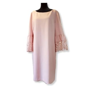 J Howard Lined Bell Sleeve Shift Dress Sz 16